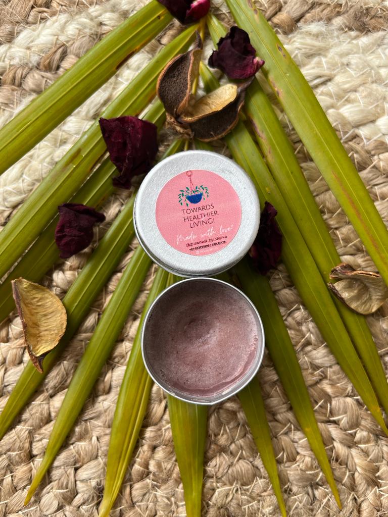 Glownest By Grownest Probiotic Based Lipbalm Rose & Beetroot, 15 gm