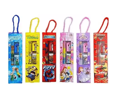 10 PCS Kids Stationery Gift Set – Return Gift Box with Pencils, Eraser, Sharpener & Ruler view 2