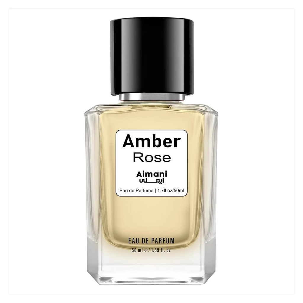 Aimani Amber Rose Eau de Parfum Spray for Women | Long-Lasting Floral & Amber Scent | Luxury Perfume