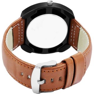 HRV Men's Round Dial Black Strap Analog Watch view 2