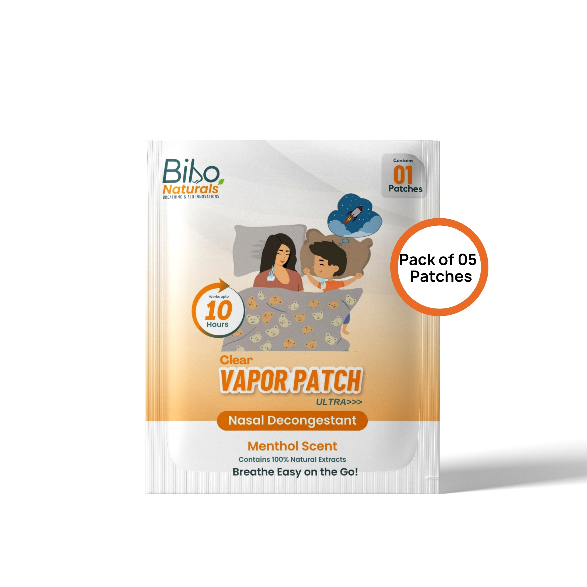 Bibo Naturals Clear Vapour Patch Ultra 5 Patches
