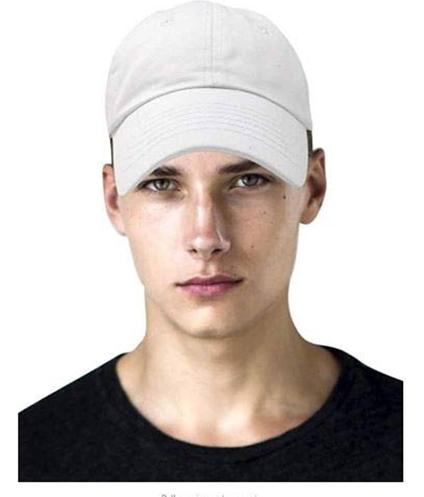THRIFTKART Black Cotton Blend Men's Cap ( Pack of 1 ) view 2
