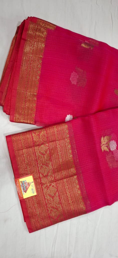 Buy Online at Wholesale Price, Pure Handloom Kora Muslin Silk Saree With Blouse Piece, Soft And Comfortable, Skin Friendly, Party Wear, Wedding Wear, Festival Wear Saree. view 2