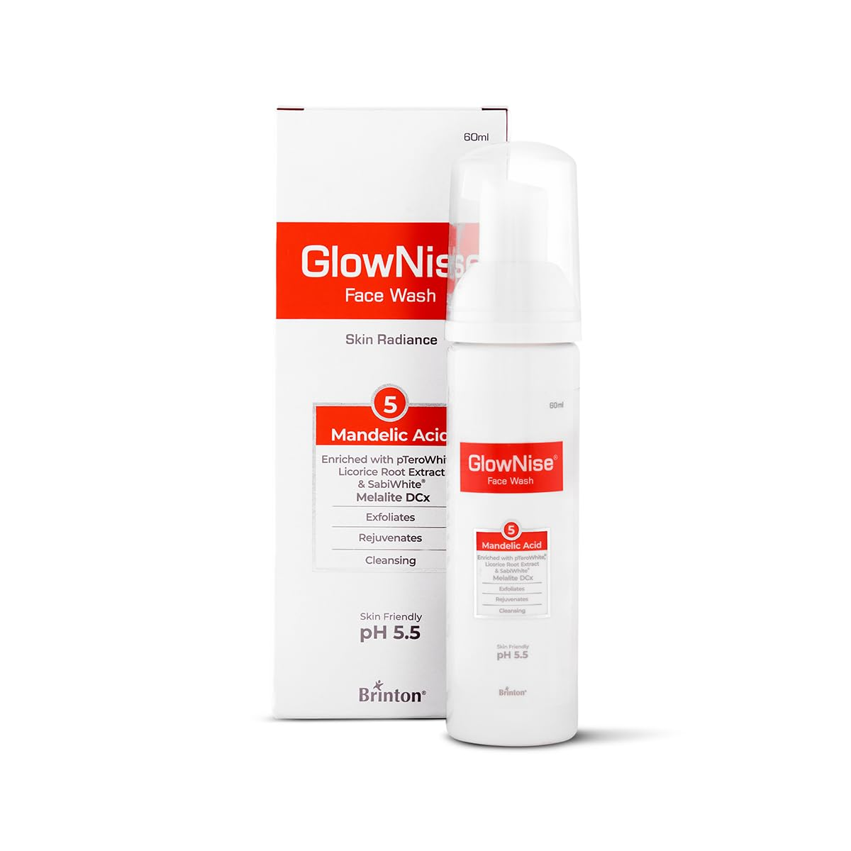 Brinton GlowNise Deep Cleansing Skin Sulphate Free (60 ml) x Pack of 3 Face Wash (180 ml) view 2