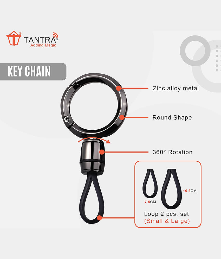 TANTRA TPU Key Cover and Metal Keychain Compatible for Maruti Suzuki Baleno | Ciaz | Swift | Ertiga | Ignis | Ritz | S-Cross | SX4 | Vitara Brezza 3 Button Smart Key Cover (Grey) view 2