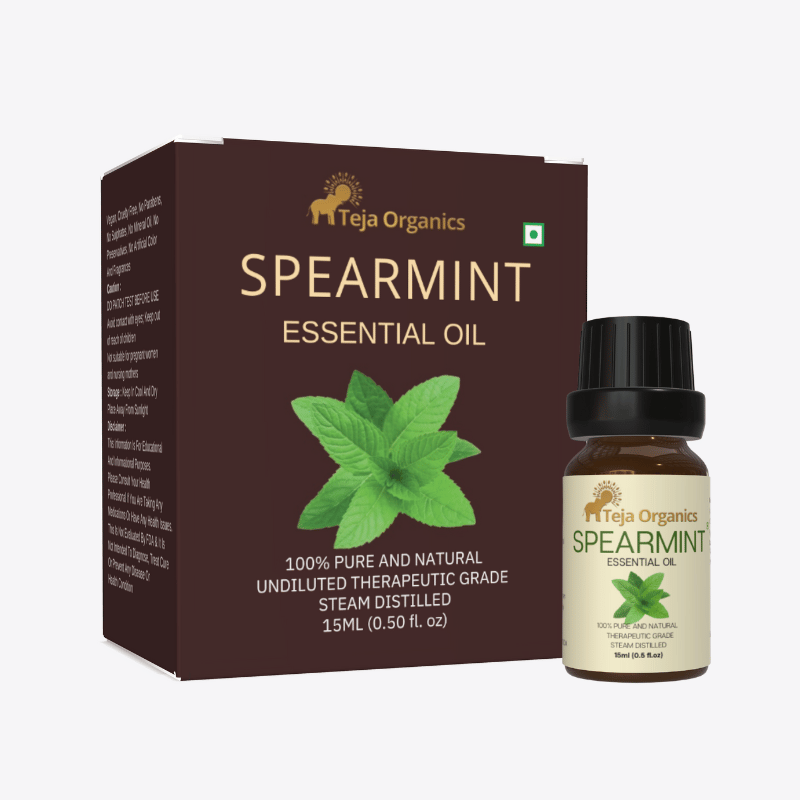 Spearmint Essential Oil 15ml | Fresh, Sweet, Minty, Vibrant, Aroma, Natural cooling | Provides instant freshness | Skin/Hair care | Aromatherapy