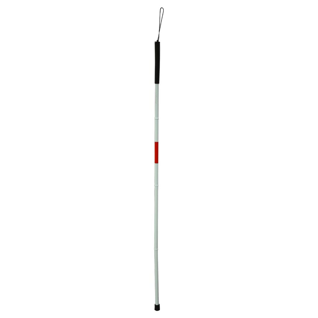 FAIRBIZPS Height Adjustment Walking Stick Blind Stick Aluminium 4 Segment Folding Blind Cane Heavy Duty Blind Stick for Unisex view 2