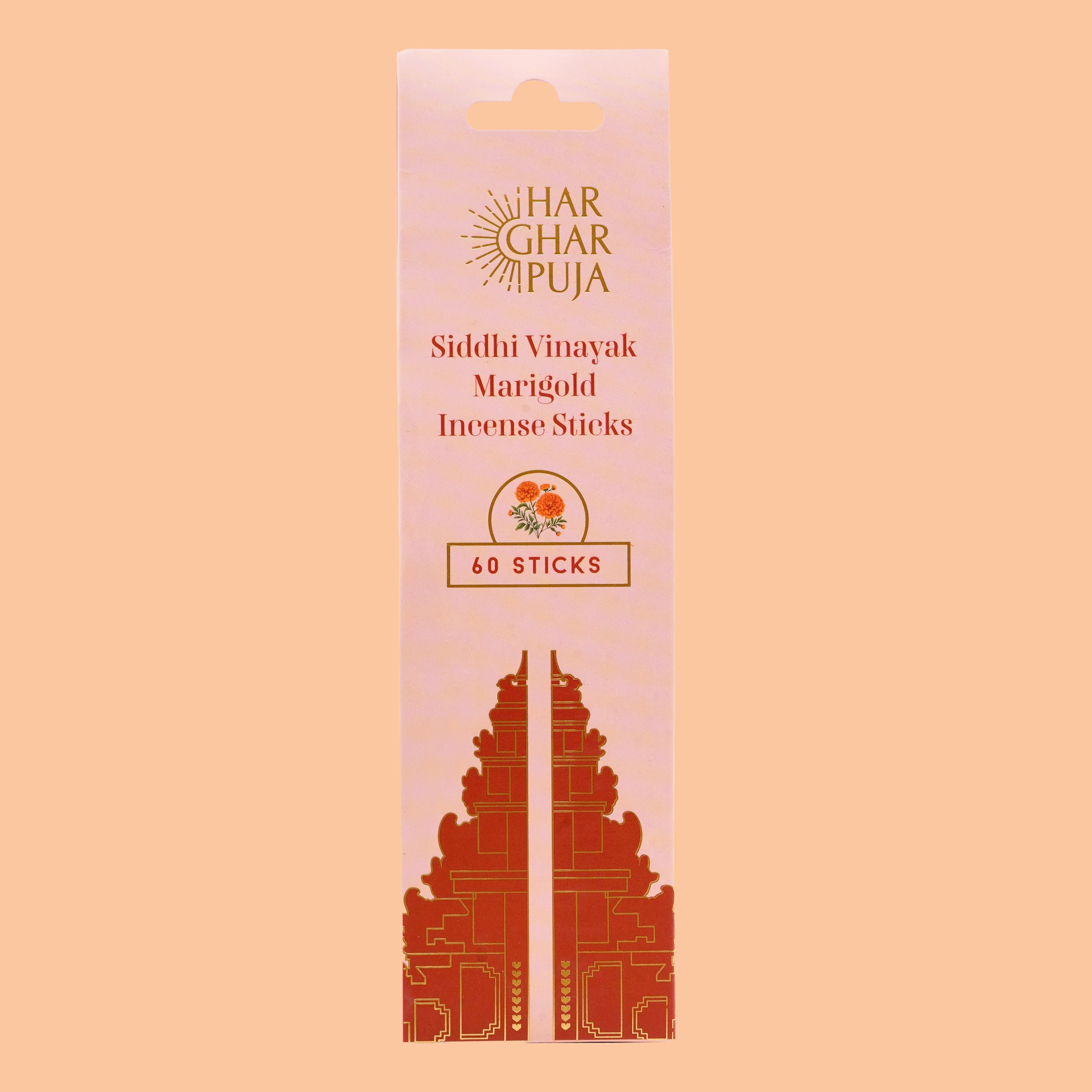 Har Ghar Puja Siddhi Vinayak Marigold Incense Sticks view 2