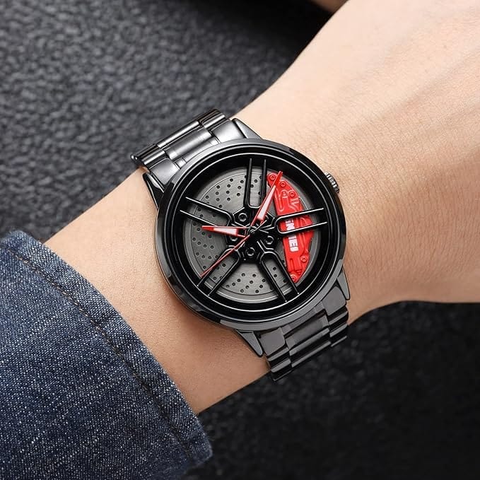 Men's Watch New Wheels Rolling Creative Fashion Che Youhui League Fans Butterfly Double Snap Gift Wristwatch - 1990 view 2