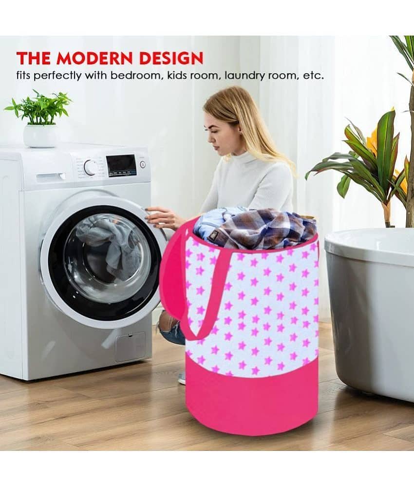SH NASIMA - Pink Laundry Bag view 2