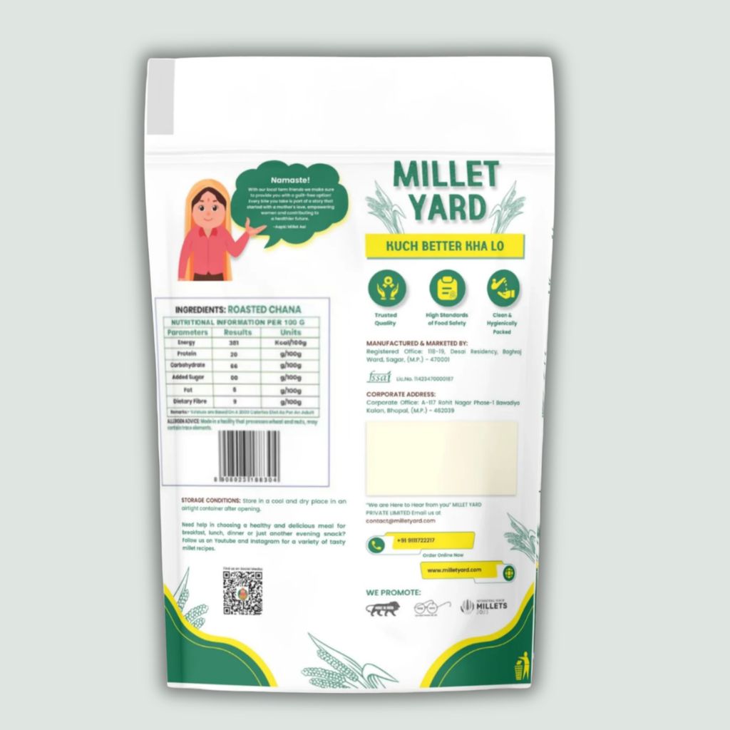 Millet Yard Roasted Chana Sattu – Nutritious Protein-Rich Flour view 2