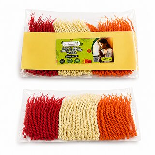 Aryayurveda Twisted Cotton Wicks 3 Inches Long Size Diya Deepak Oil Lamp Cotton Wick