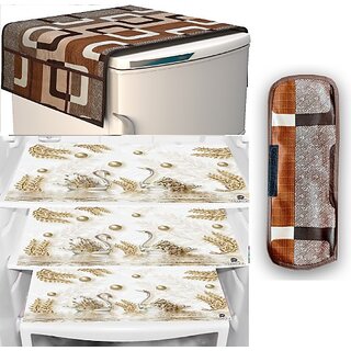 REVEXO Refrigerator Cover (Width: 98 cm, Multicolor) view 2