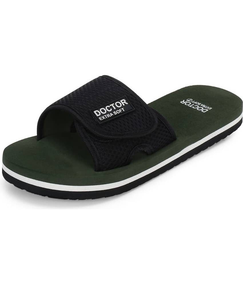 DOCTOR EXTRA SOFT - Olive Men's Slide Flip Flop view 2