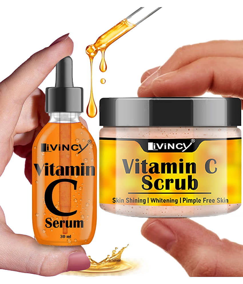 LIVINCY Face Serum Vitamin C Radiant Glow For All Skin Type ( Pack of 2 )