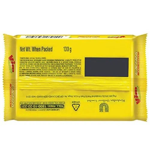 Vim Anti Smell Dishwash Bar, 130 gm view 2