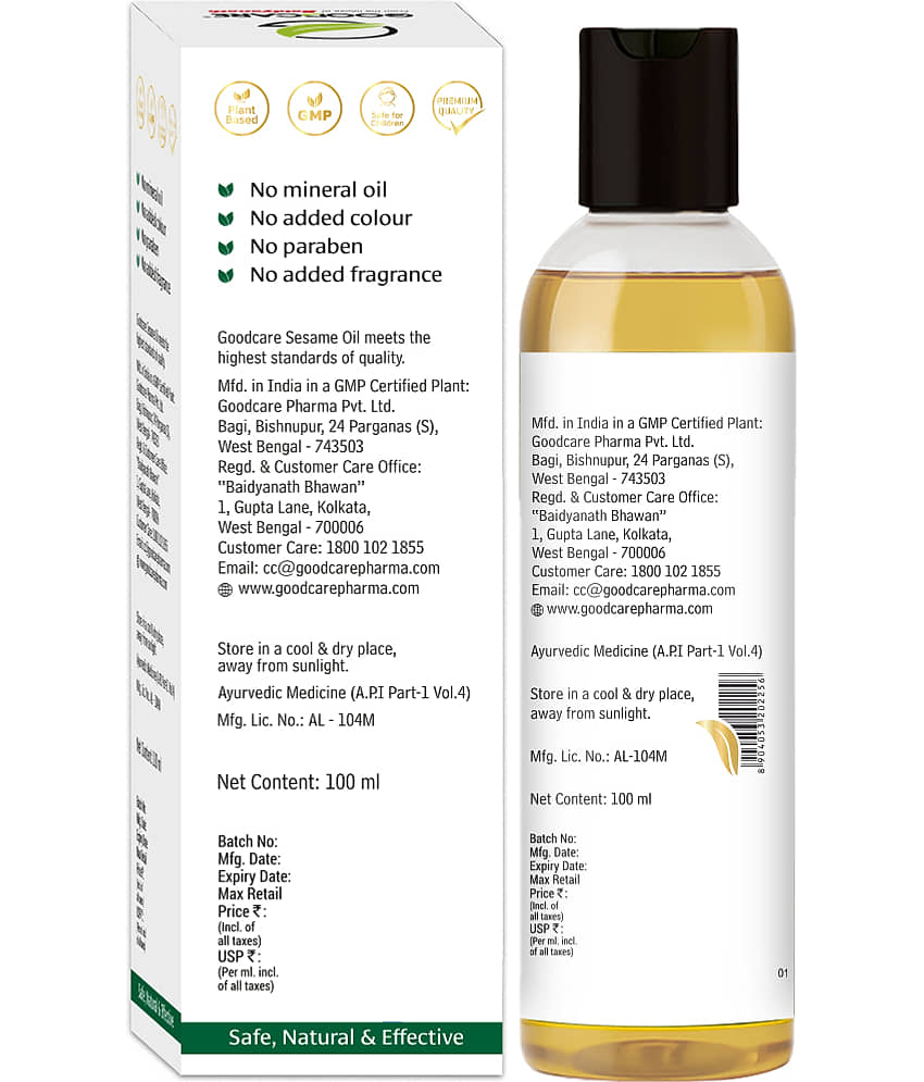Goodcare Hair Growth Sesame Oil 100 ml ( Pack of 1 ) view 2
