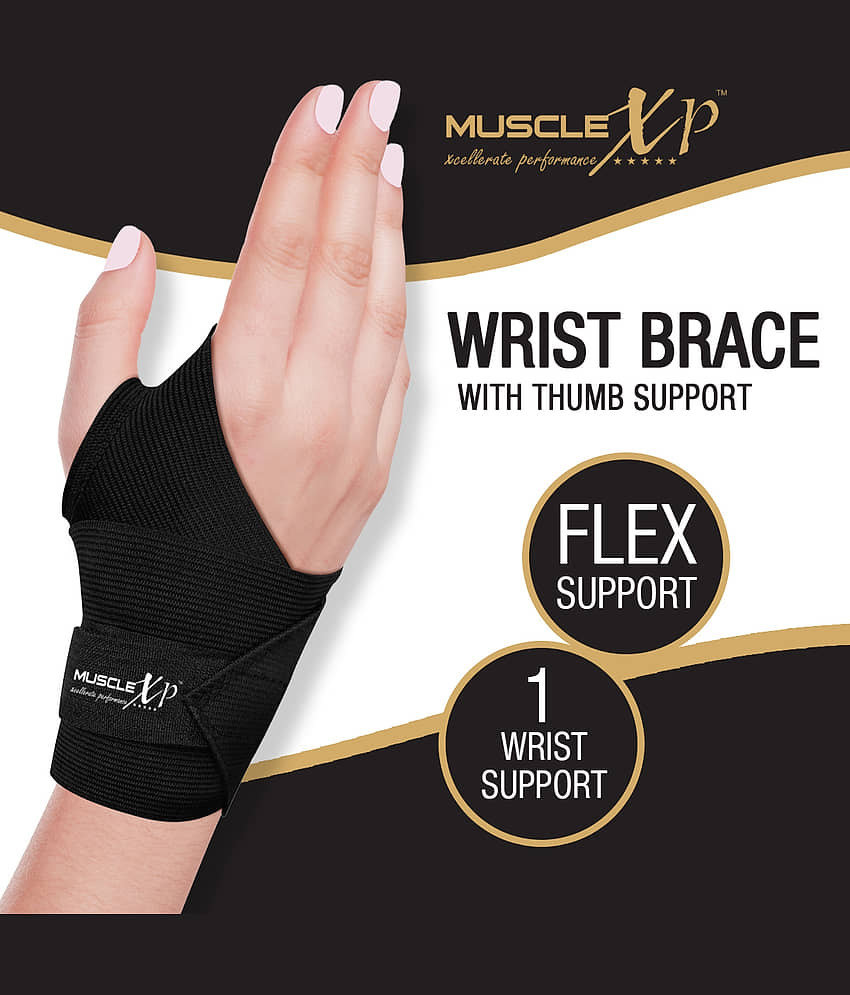 MuscleXP DrFitness+ Wrist Brace with Thumb Support For Men & Women, Gym & Workout, Sports Injury & Wrist Pain, Hands & Palms Compression view 2