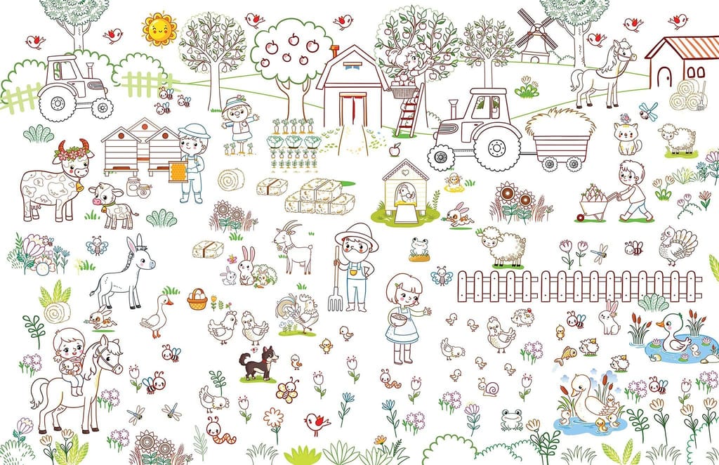Pop-Out at the Farm- With 3D Models Colouring and Stickers [Paperback] Dreamland Publications view 2