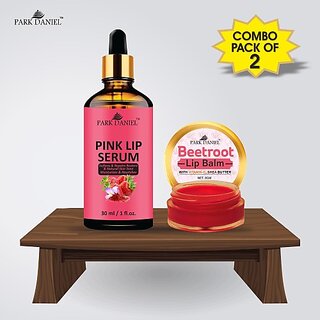 PARK DANIEL Pink Lip Serum (30 ml) & Beetroot Lip Balm (8 gm) Combo Pack Of 2 items Fruity (Pack of: 2, 38 g) view 2
