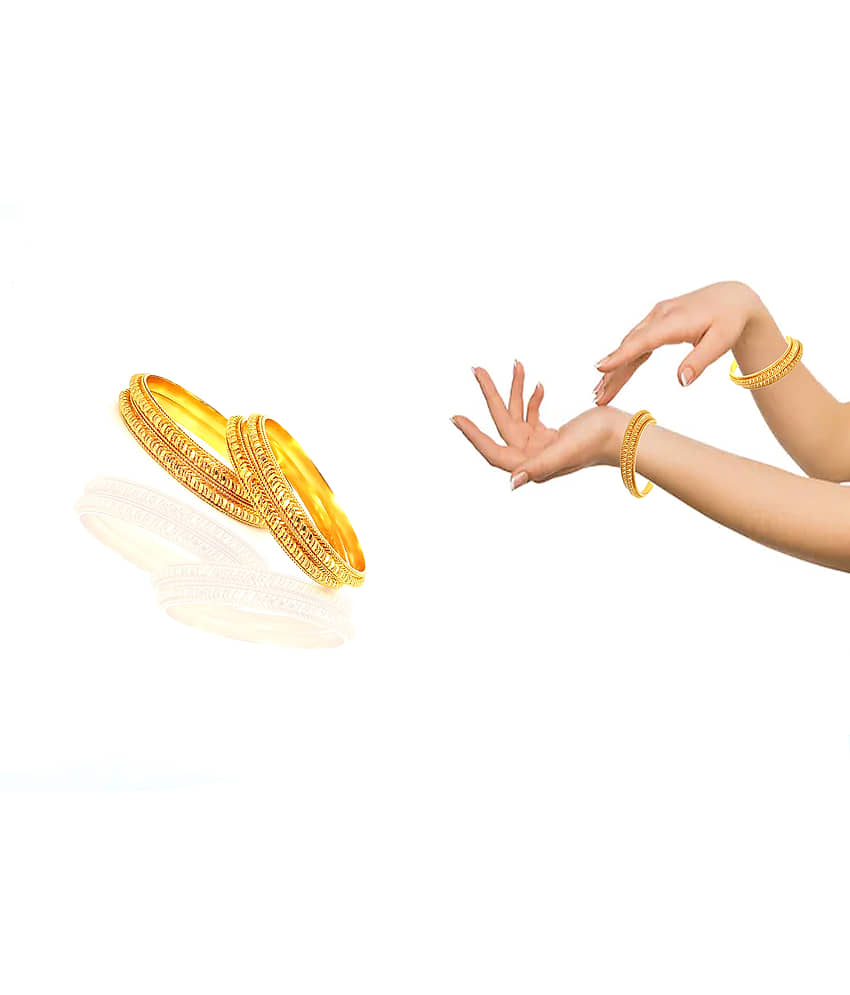 shankhraj mall Traditional Gold Plated Designer Bangles Jewellery For Women-10092 view 2