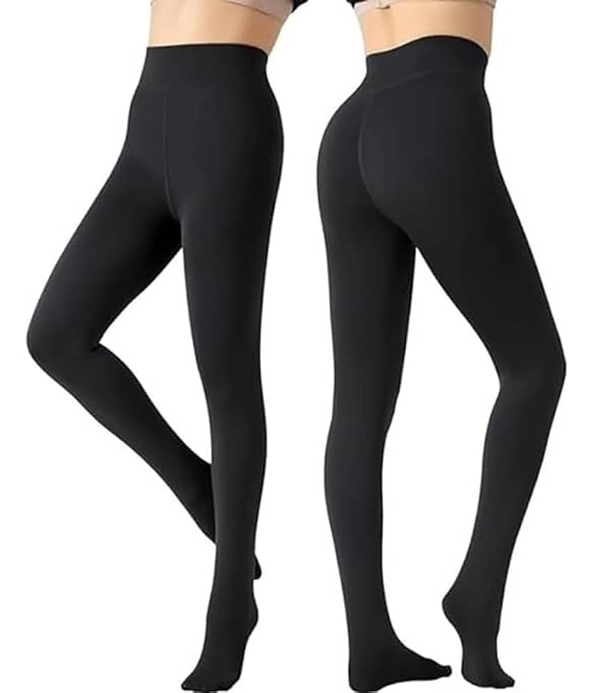 Creature Pack of 1 Women's Fleece Full length Stockings ( Beige ) view 2