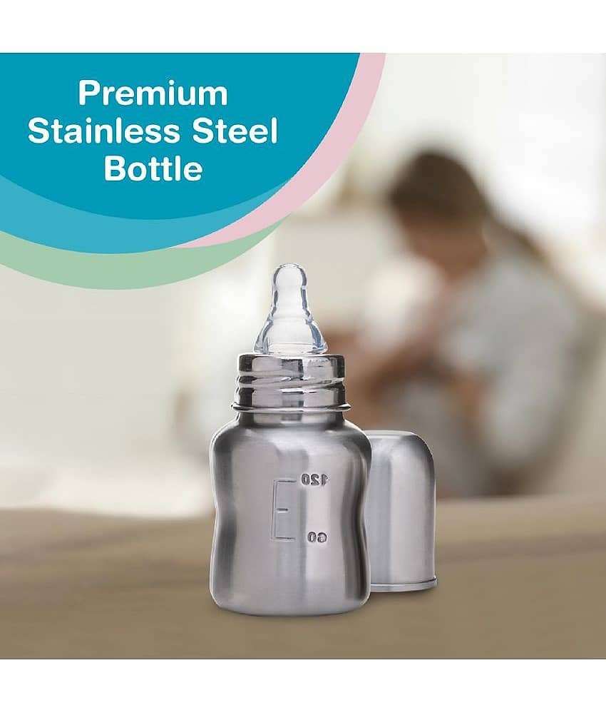 BBYARAJ 120 Silver Feeding Bottle ( Pack of 1 ) view 2