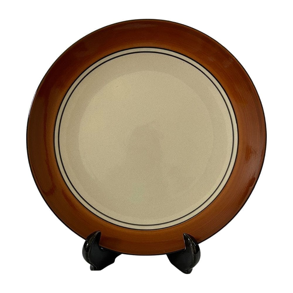 Ceramic Dining Royal Brown & White Handcrafted Ceramic 10.2Inchs Dinner Plates Set of 4 view 2
