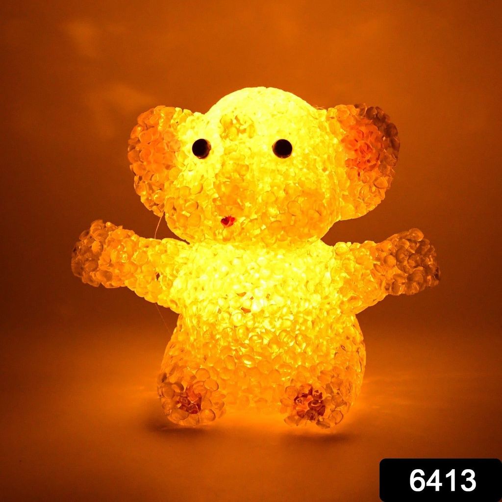 Cartoon Shape Crystal LED Night Light Lamp – Cute Glowing Animal Decorative Light (1 Pc) view 2