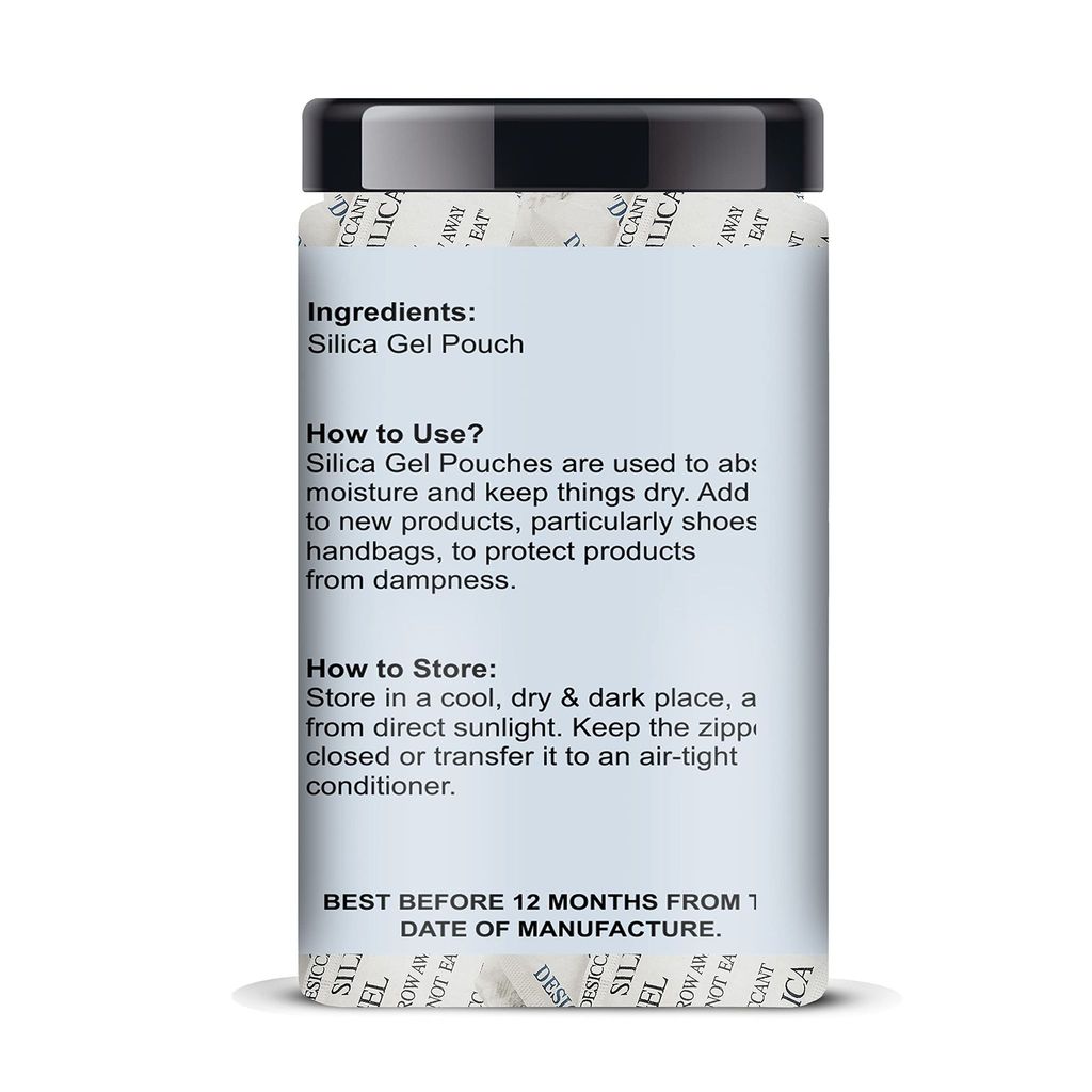 Silica Gel Moisture Absorber Packets for Dry Storage | Non-Toxic Desiccant for Electronics view 2