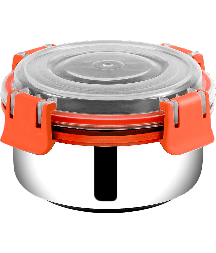 BOWLMAN - Steel Orange Food Container ( Set of 10 - 350mL each ) view 2