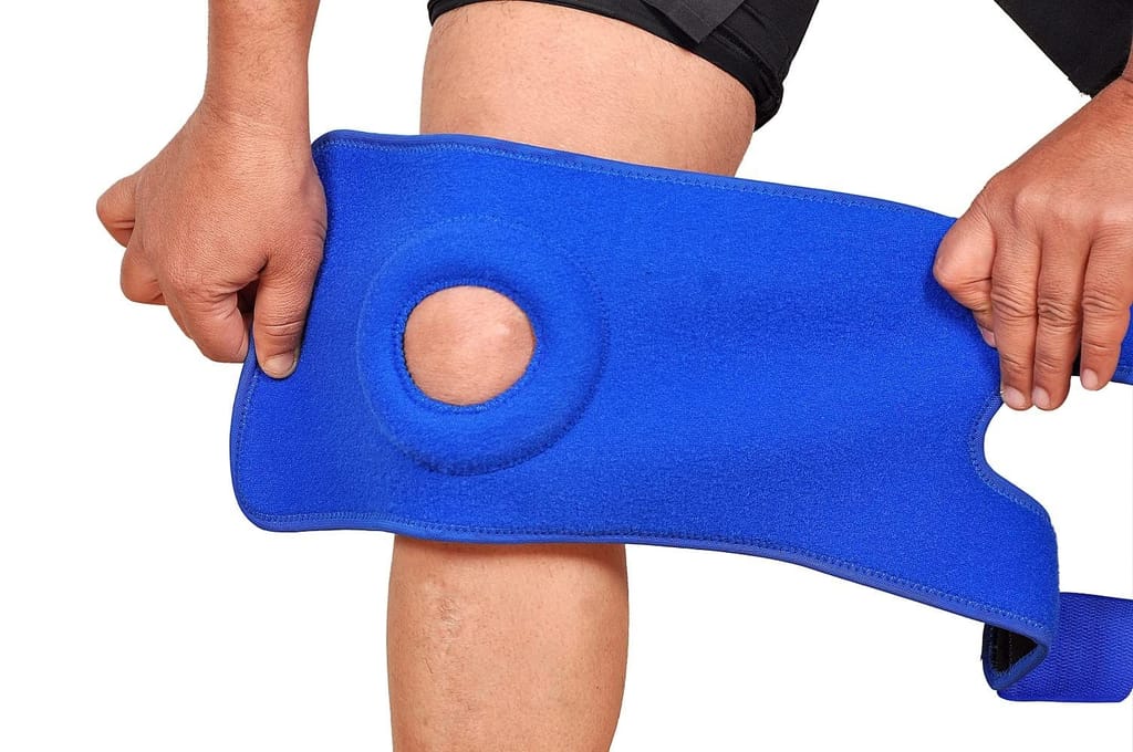 Ezyfit Short Knee Support, Open-Patella Brace for Arthritis, Joint Pain Relief, Injury Recovery with Adjustable Strapping & with Breathable Neoprene view 2