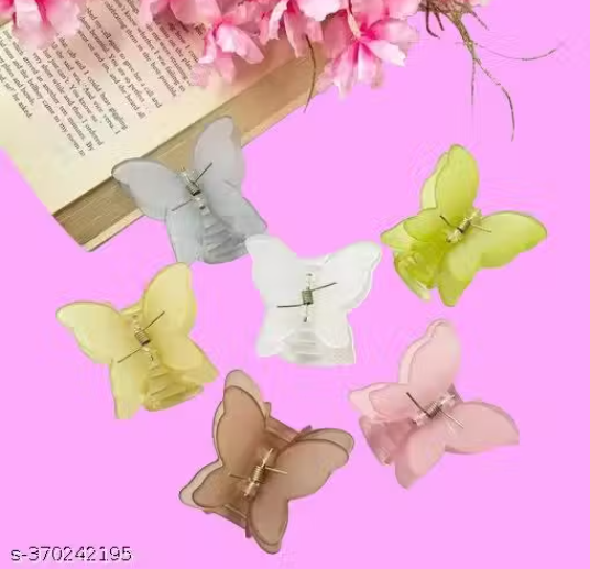 Attractive Single Shade Butterfly Design Clutcher for Pretty Women's | ice colors| single shade| butterfly| classy view 2