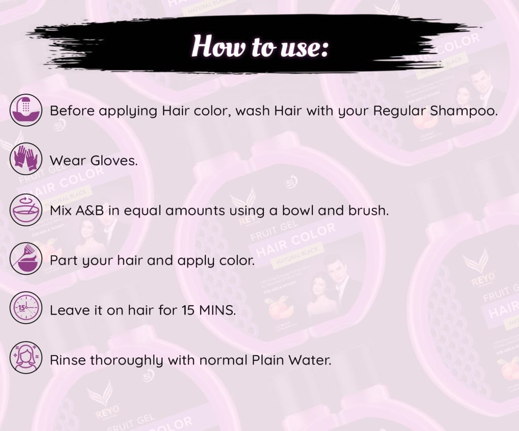 Reyo Natural Fruit Gel Hair Color(476ml) view 2