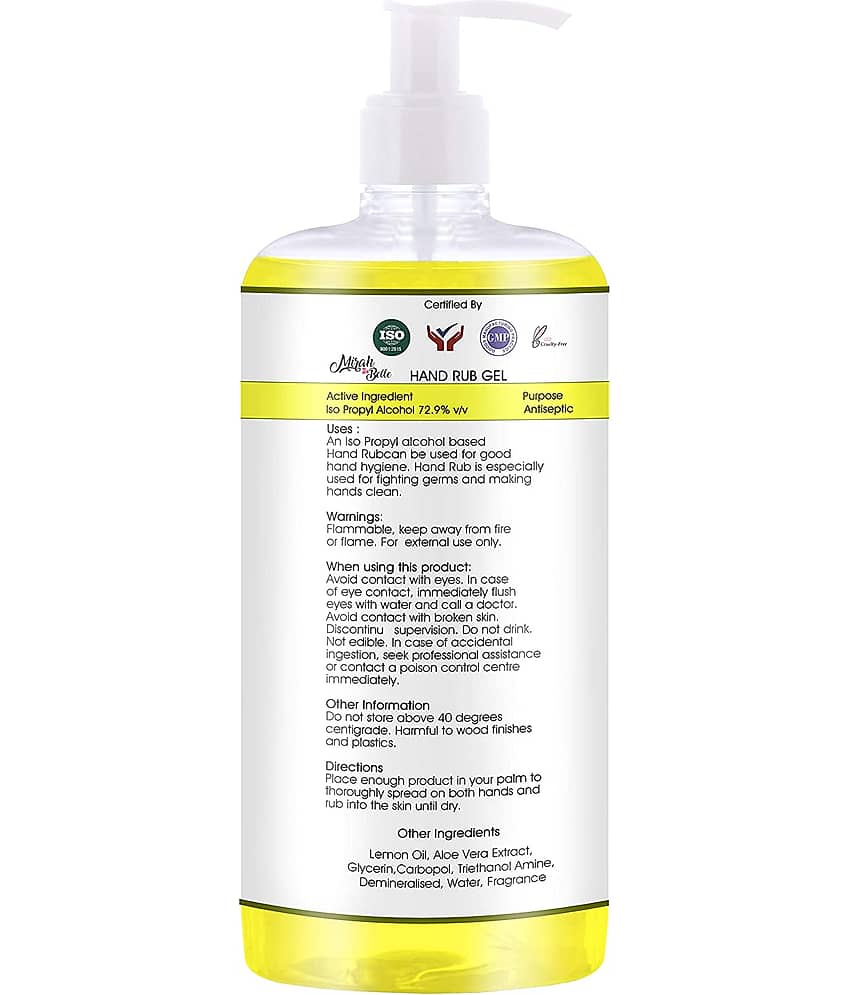 Mirah Belle - Lemon Hand Rub Sanitizer Gel 1000 ml view 2
