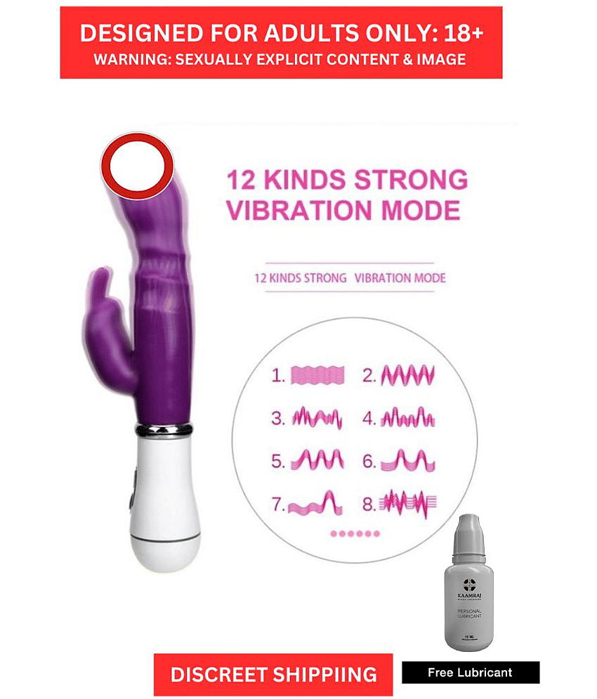 Pretty Love G Sp*ot Dildo Shape Vibrating Rabbit Vibrator (RANDOM COLOUR) By Kamveda view 2