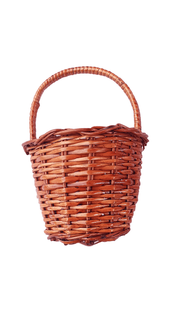 Small Wicker Basket with Handle - Perfect for Storing Small Items view 2
