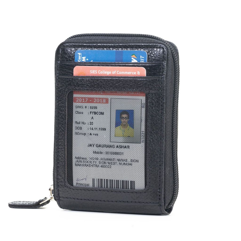 BATUM Zipper Card Holder Wallet for Men view 2