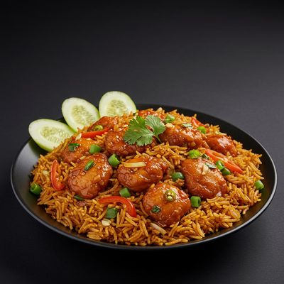 Chicken Manchurian Fried Rice