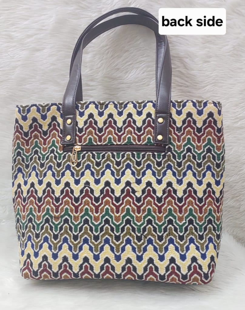 Ankara Tote Bag with 2 Pouches view 2