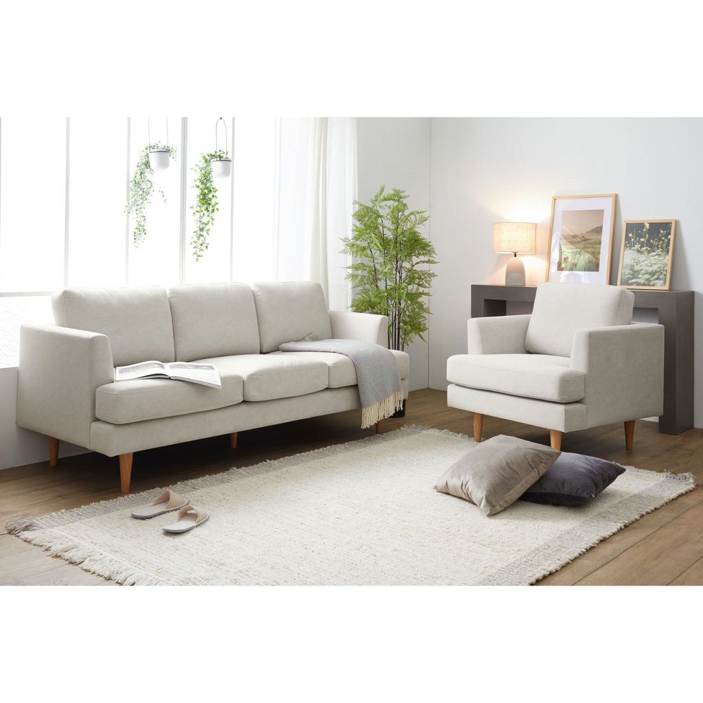 ARENA 2 PC Sofa Set TDSF9152 (3+2) Uni Beige view 2