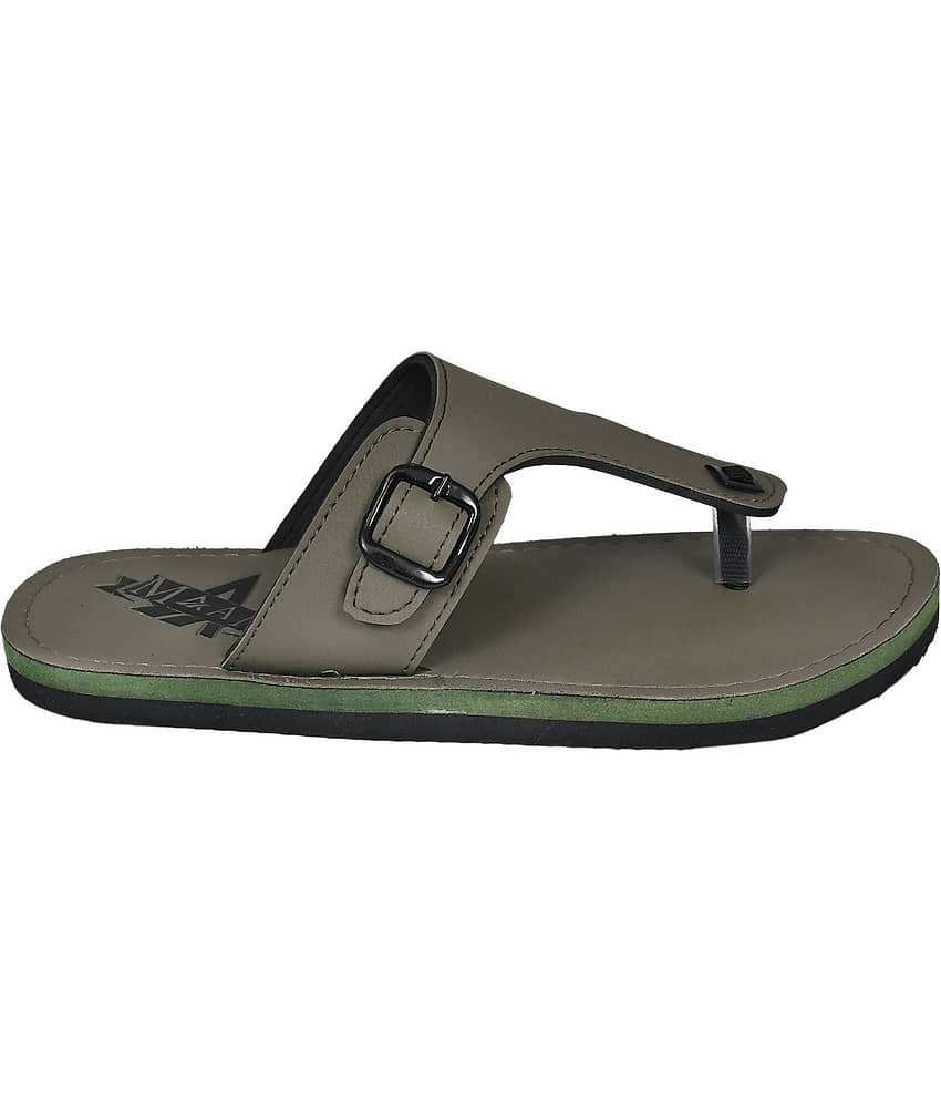 MAAN Green Men's Thong Flip Flop view 2