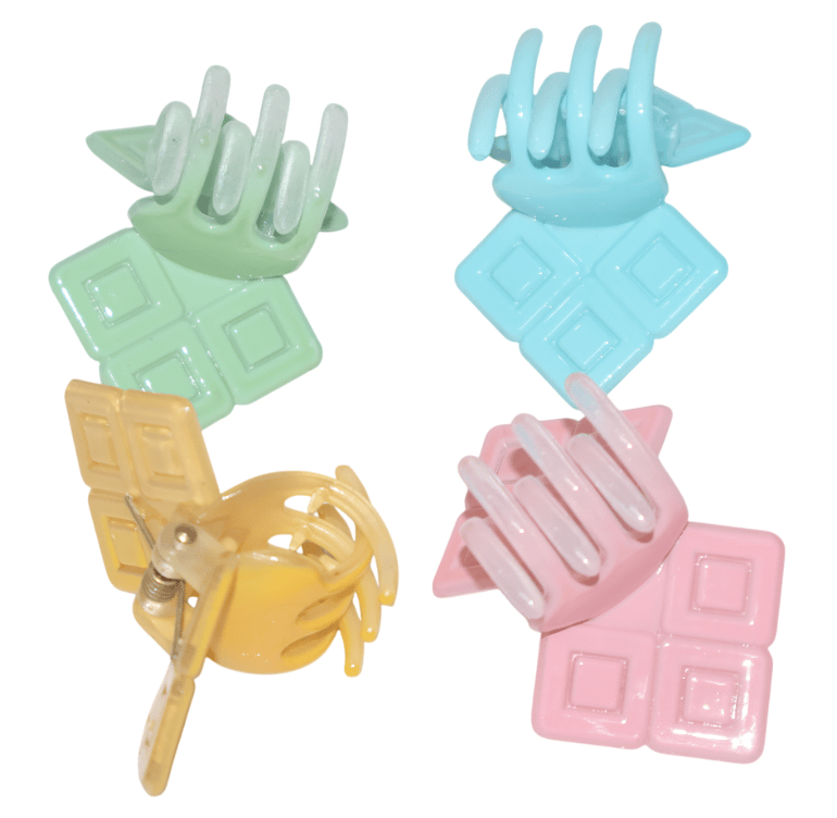 Pastel Butterfly Mini Hair Claw Clips (Set of 4) view 2