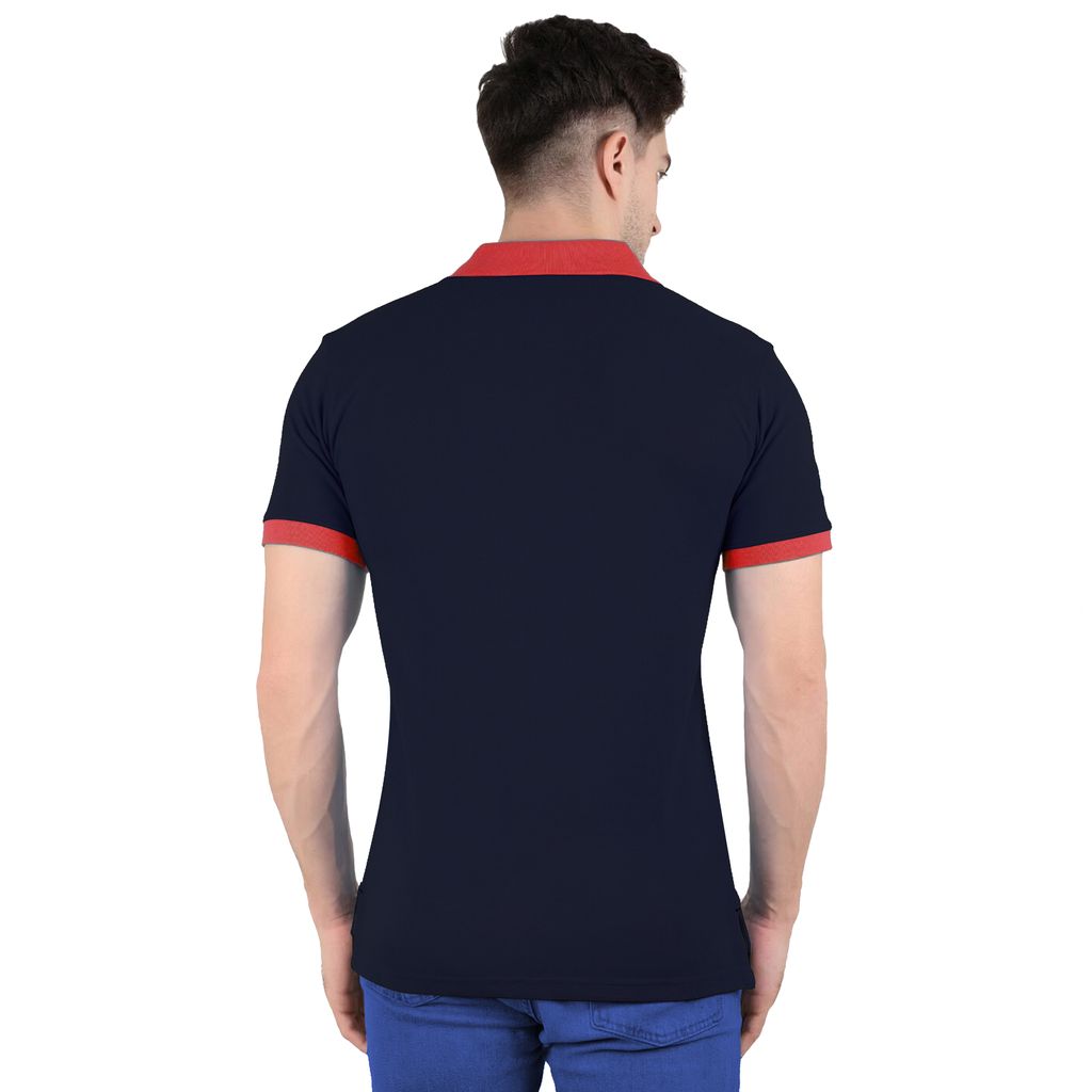 T shirts for Men Stylish Tshirt for Men Collar Cotton Tshirts Regular Fit Polo T Shirts for Men Half Sleeve Plain Solid Mens T-shirts view 2