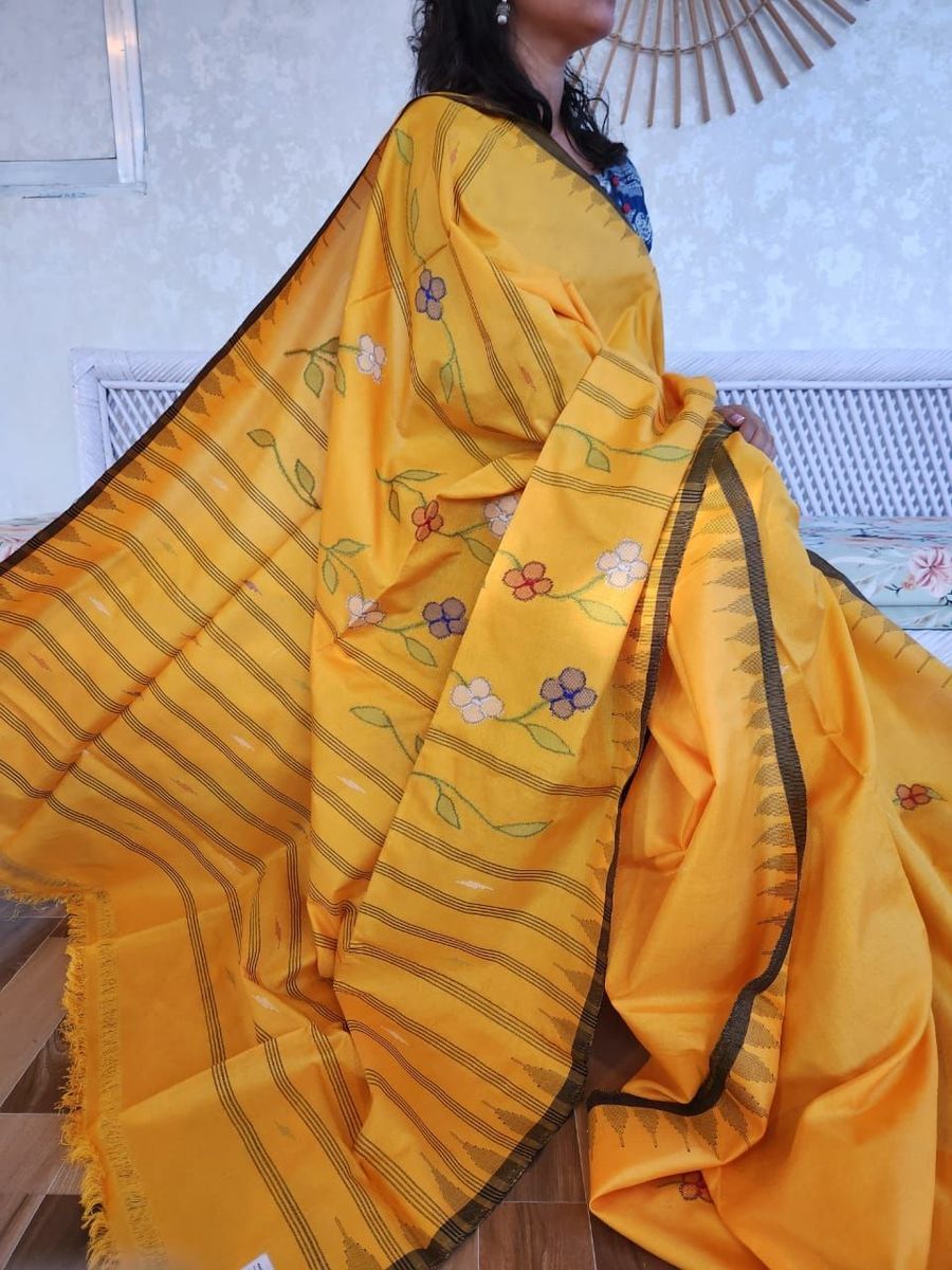 Moinrangphee Silk Saree (Russian Silk) view 2