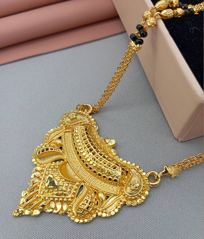 SHANKH-KRIVA Golden Mangalsutra ( Pack of 1 ) view 2