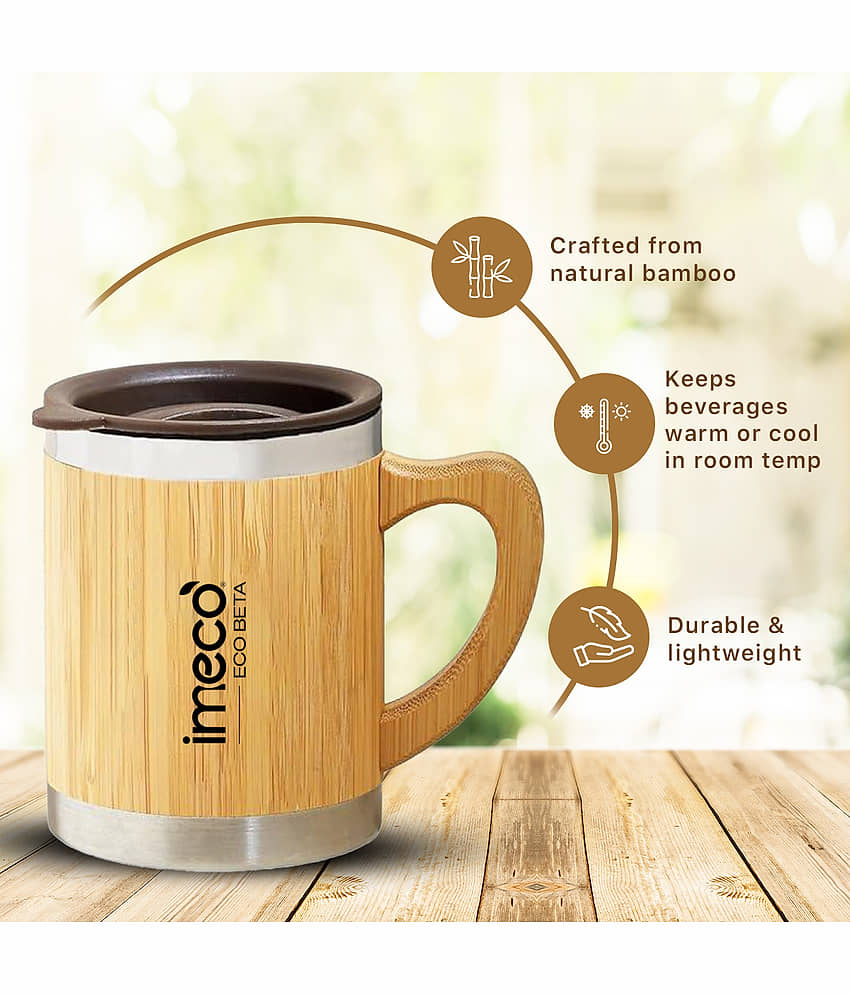I'm Eco Coffee Mug 300 Ml Solid Bamboo Coffee Mug 300 mL ( Pack of 1 ) view 2