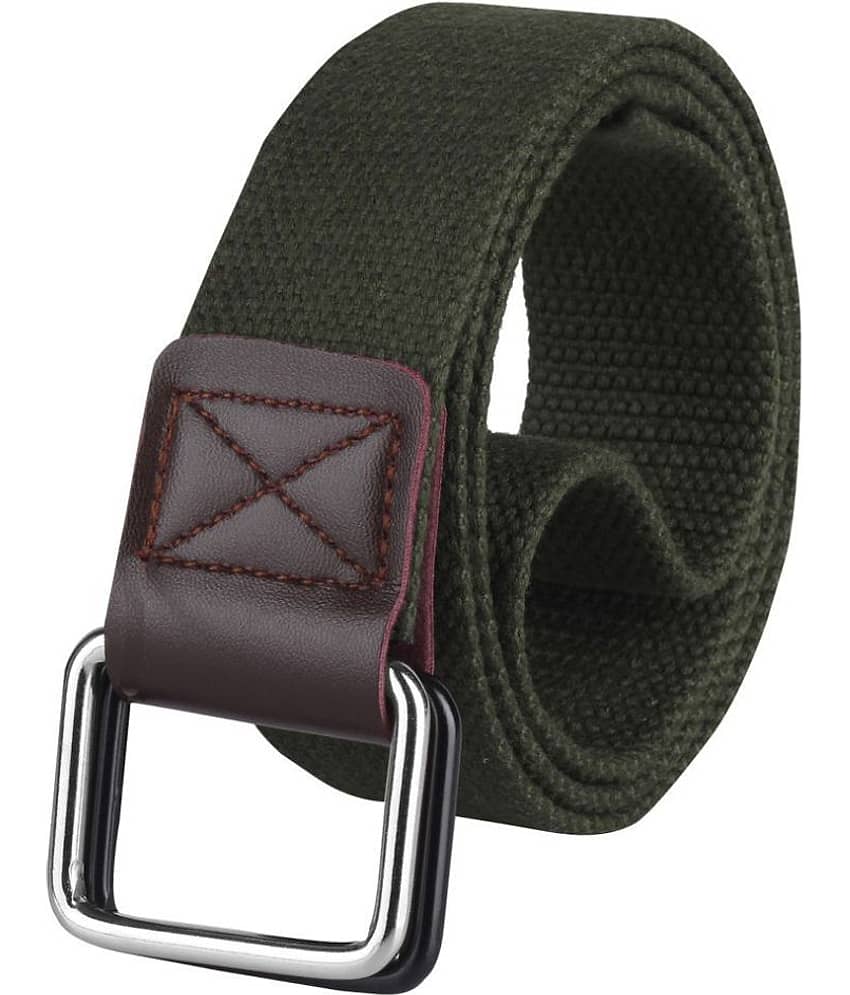 Zoro - Green Fabric Men's Casual Belt ( Pack of 1 )
