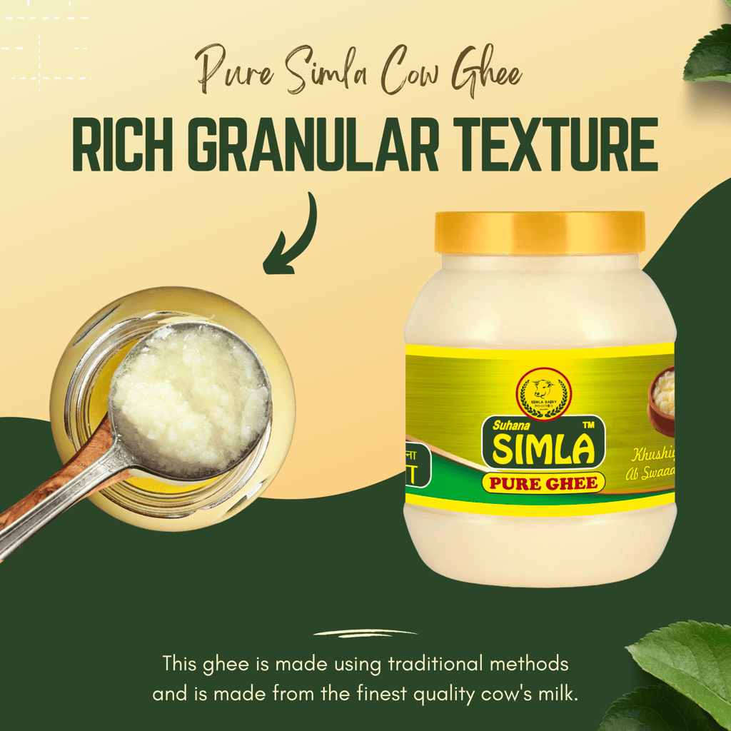 Suhana Simla Pure Buffalo Ghee - 1 Liter Jar view 2