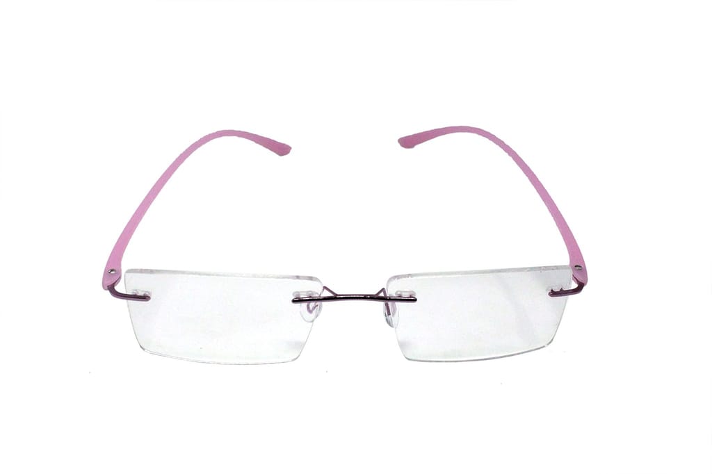 Jodykoes Premium TR Side Rimless Rectangle Frame (Pink) view 2